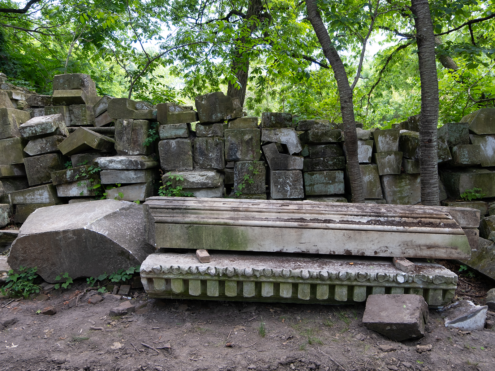 The Old Capitol Stones that were in Rock Creek Park